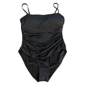 Tummy Control Classic Black Women's One-Piece Swimsuit
